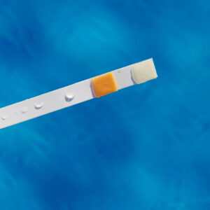 A water testing strip