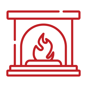 Gas Fireplace Icon