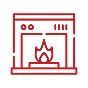 Wood fireplace Inserts Icon