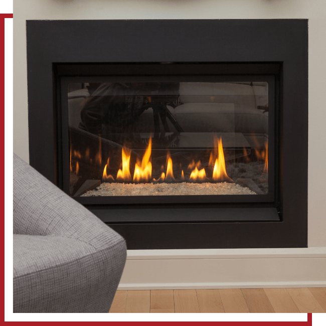 indoor gas fireplace