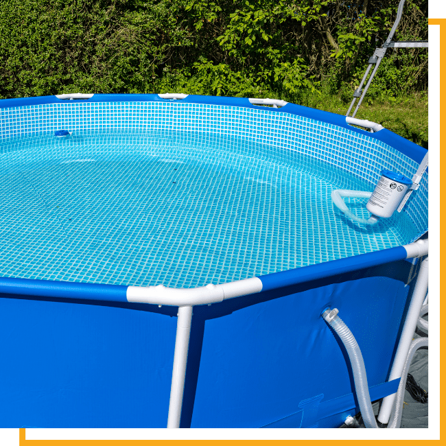 circular above ground pool