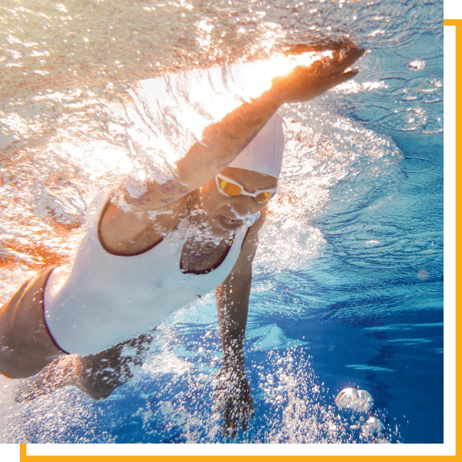 person swimming