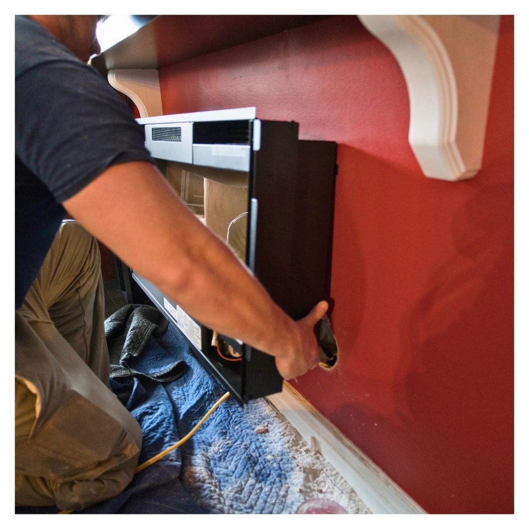 fireplace installation