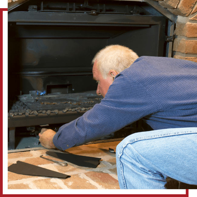 gas insert installation