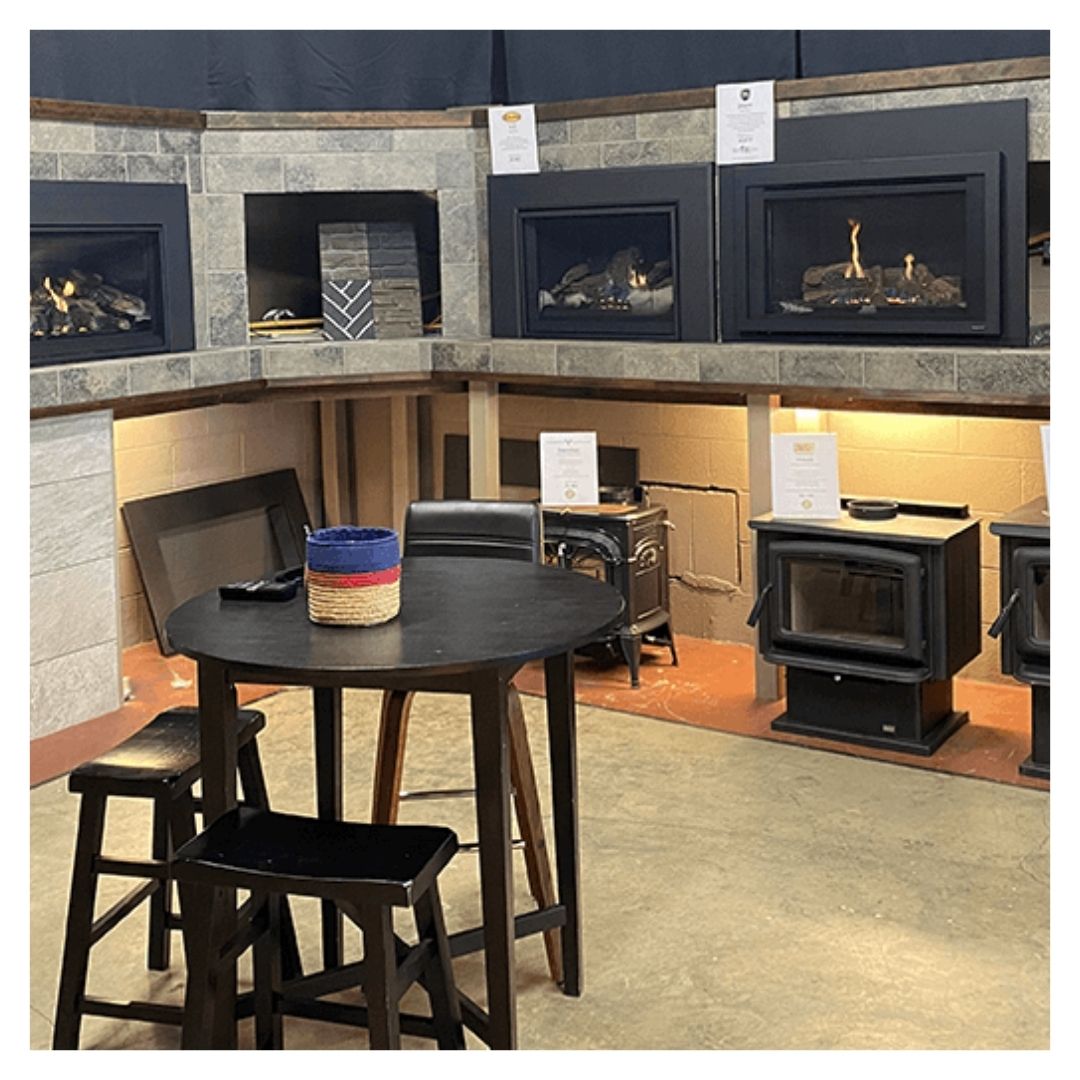 Haven Spa Pool & Hearth fireplaces in showroom