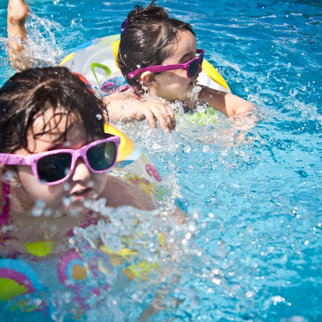 Children swimming