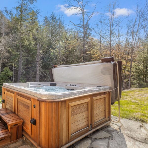 hot tub with cover