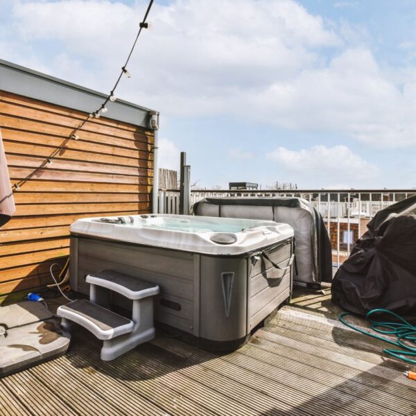 hot tub with cover