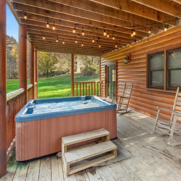 hot tub on deck