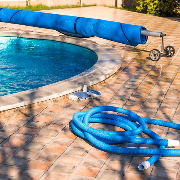 Preparing to drain and cover pool