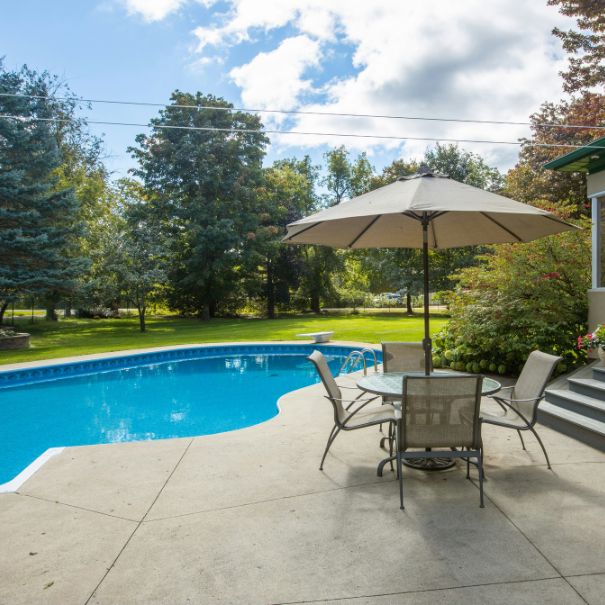 Backyard pool