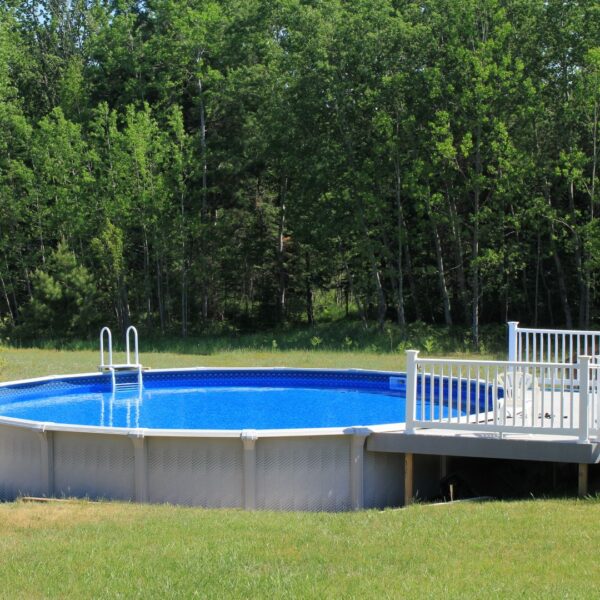 pool in backyard