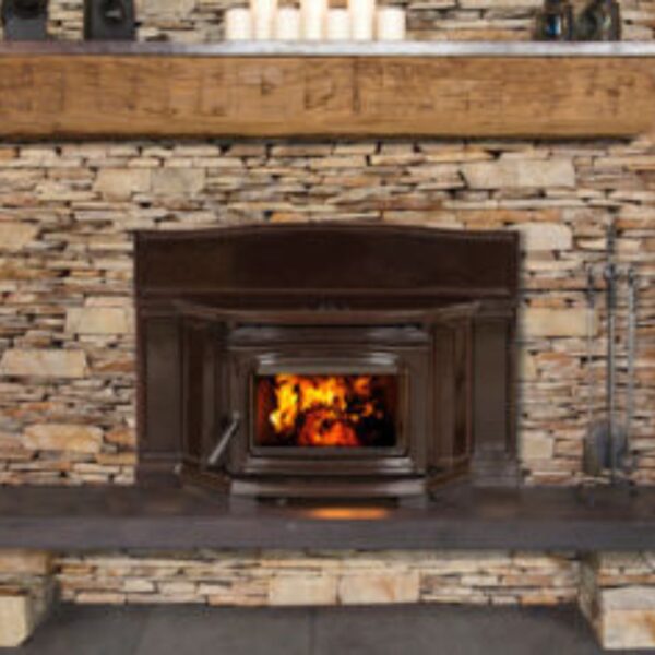 Wood fireplace