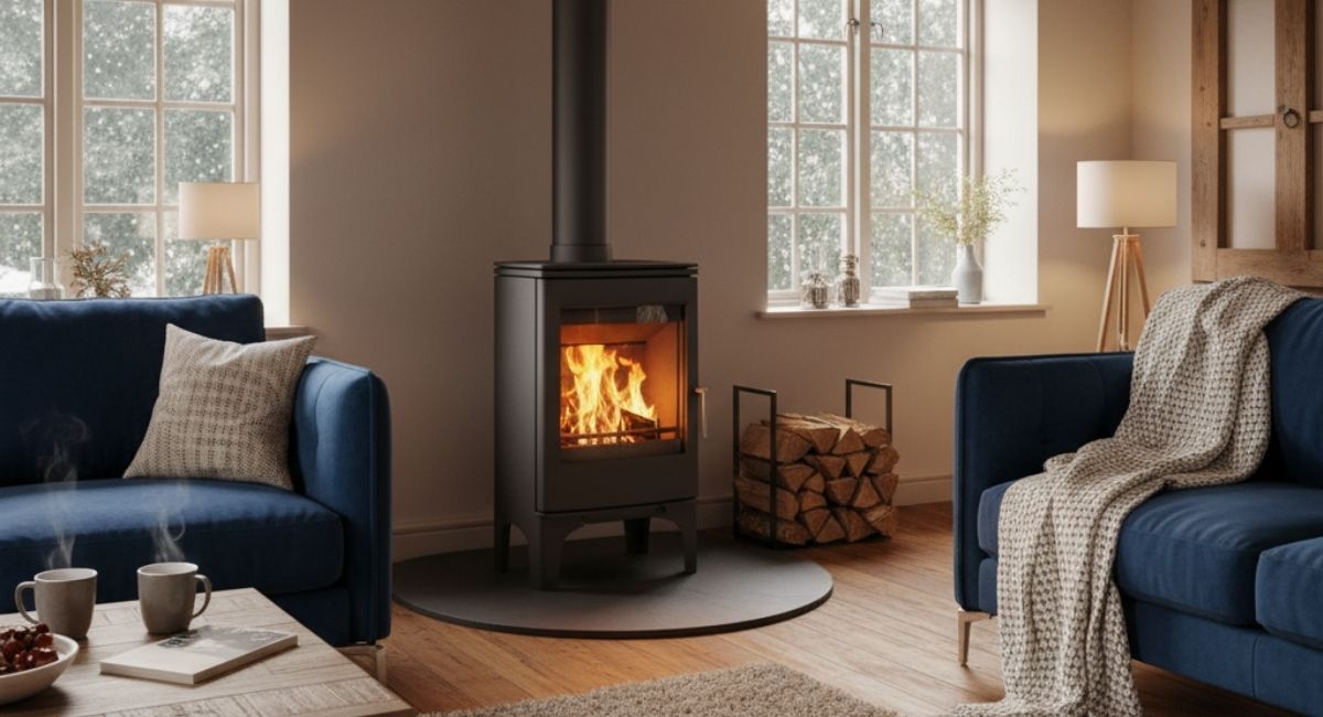 wood stove for an indoor fireplace